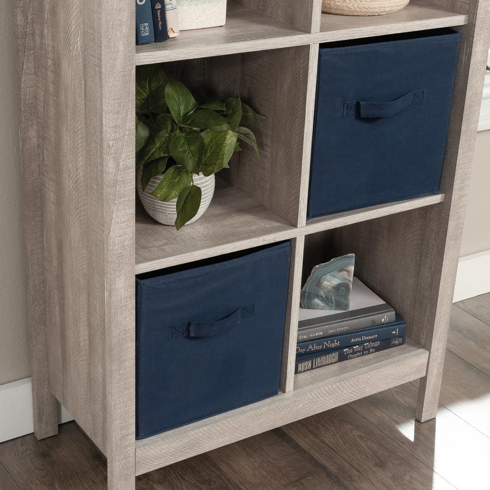 Gray 65.75" Tall 9-Cube MDF Bookcase