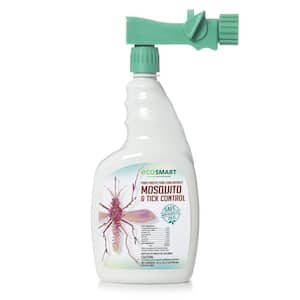 32 oz. Natural Mosquito and Tick Control Concentrate with Plant-Based Essential Oils, Ready-To-Use Hose End Spray Bottle