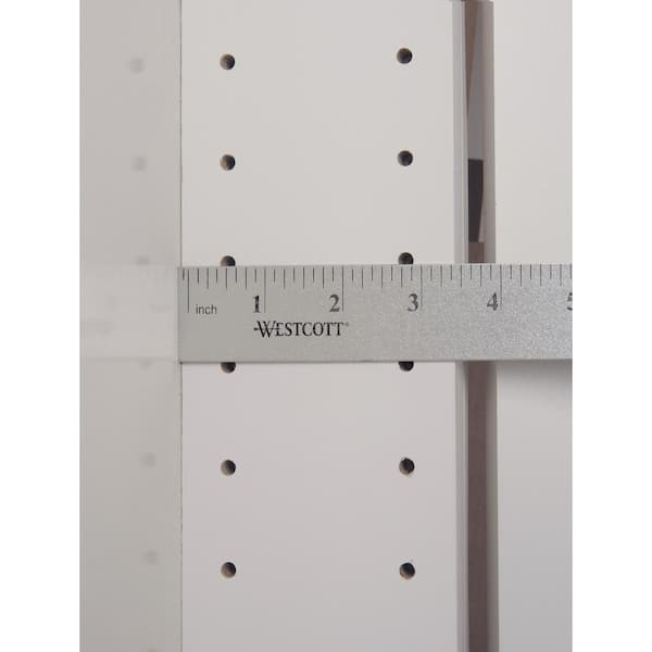 WG Wood Products 15.5 in. W x 65 in. H x 3.5 in. D Linwood Bead Panel White Recessed Solid Wood Medicine Cabinet without Mirror