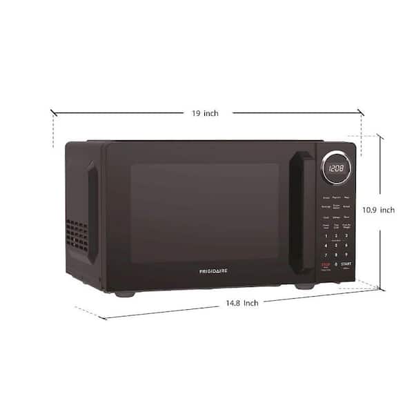 19 in. 0.9 cu. ft. MICROWAVE (BLACK DOOR)