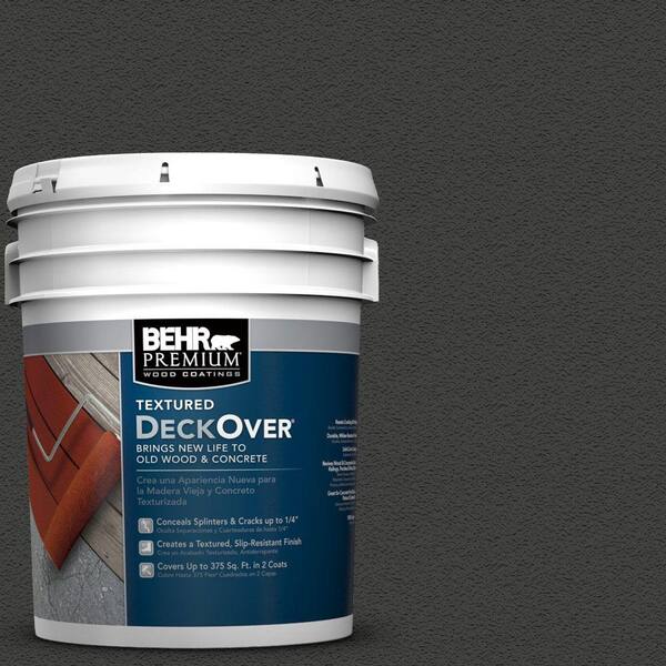 BEHR Premium Textured DeckOver 5 gal. #SC-102 Slate Textured Solid Color Exterior Wood and Concrete Coating