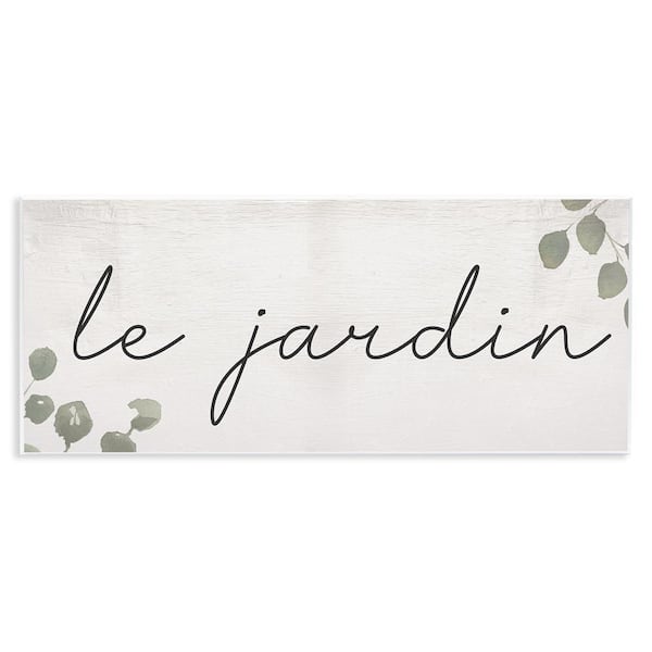 Stupell Industries Le Jardin Garden by Daphne Polselli Unframed Nature Graphic Art Print 7 in. x 17 in.