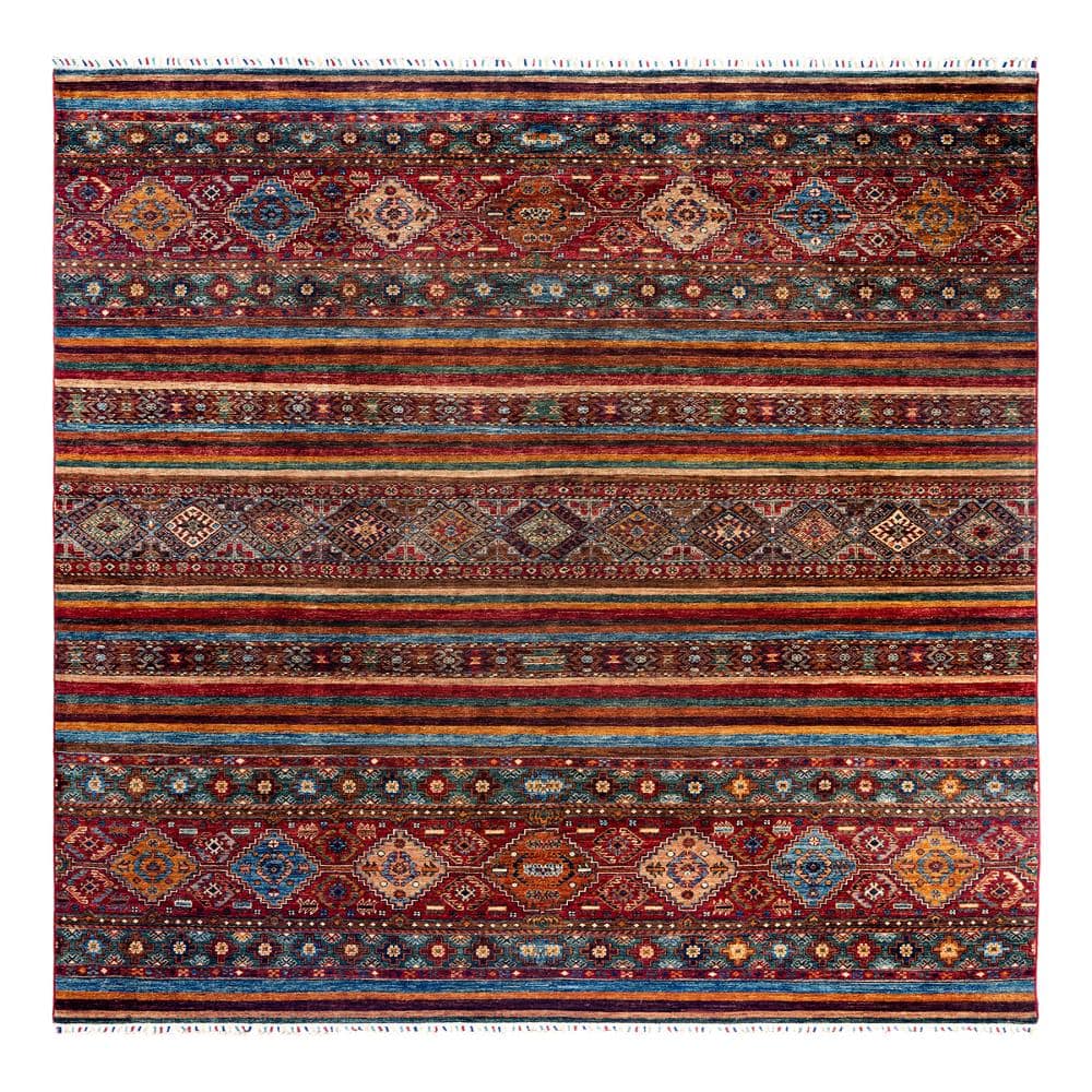 Tribal Red 8 X 10 Hand Knotted Wool Indoor Area Rug price history on PriceWatchPro