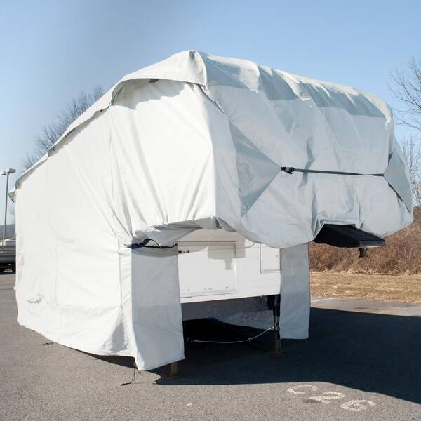 レンを Budge Fifth Wheel RV Cover Fifth Wheel RV Cover最大長26'(グレー、ポリプロピレン