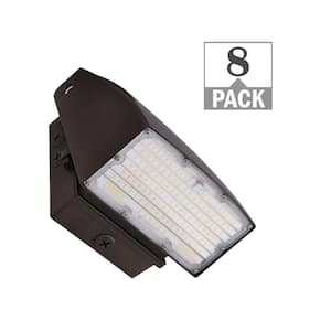 70-Watt Equivalent VersaPak Integrated LED Bronze Wall Pack Light Adjustable 1900-4050 Lumens and CCT (8-Pack)