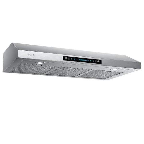 Blomed 36 in. 900 CFM Ducted Under Cabinet Range Hood in Stainless Steel with Lights and Aluminum Mesh Filters