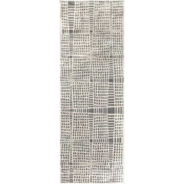 Artistic Weavers Astvin Taupe 2 ft. 7 in. x 7 ft. 3 in. Striped Runner Rug