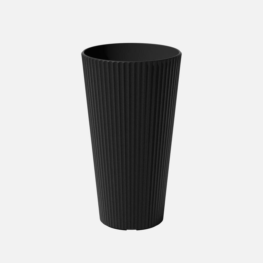 Veradek Demi Series 26  Tall Plastic-Stone Planter - Black