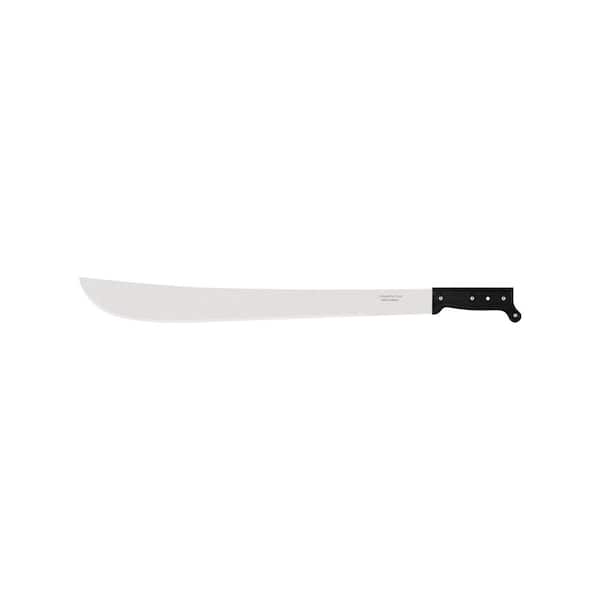 Tramontina 22" Carbon Steel Trailling Point Straight Edge Blade Machete with Poly Handle
