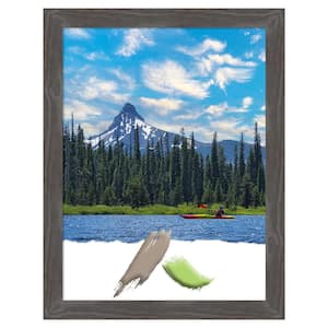 Woodridge Rustic Grey Wood Picture Frame Opening Size 18 x 24 in.