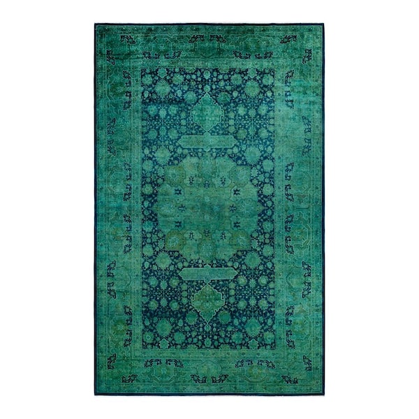 Fine Vibrance One-of-a-Kind Handmade - Blue, 14 ft. 10 in. x 9 ft. 3 in. Area Rug