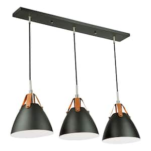 Tote 3-Light Black Billiard Light