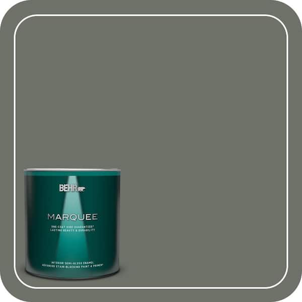 BEHR MARQUEE 1 qt. #ECC-41-3 Laurel Oak Semi-Gloss Enamel Interior Paint & Primer