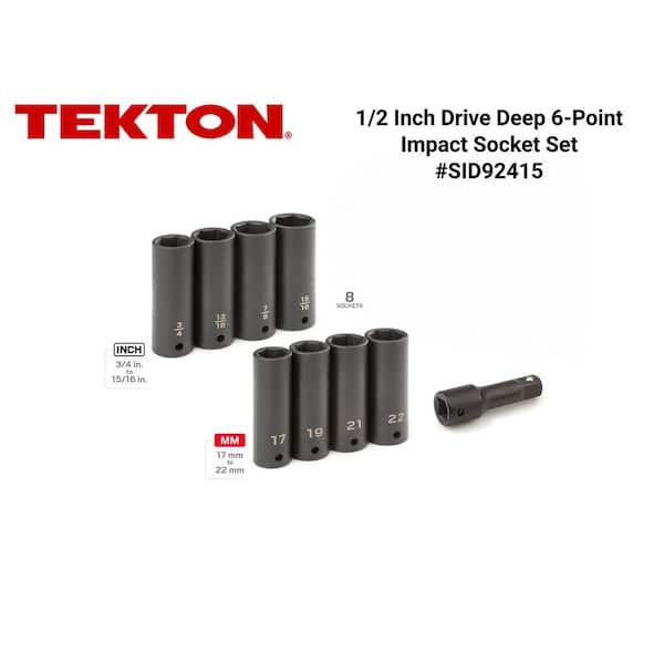 1/2 in. Drive Impact Lug Nut Socket Set (9-Piece)