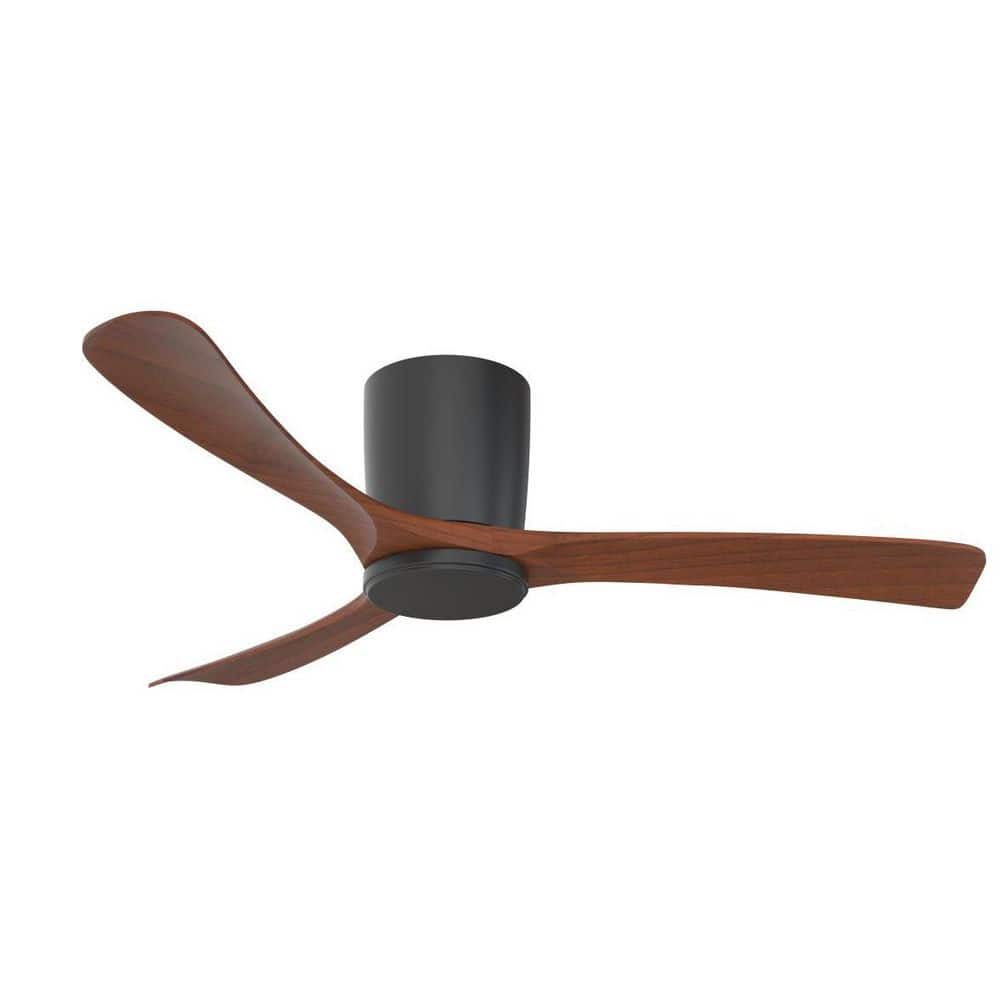 42 in. Indoor/Outdoor Black & Brown Flush Mount Standard Ceiling fan without Light, DC motor and Remote Included price history on PriceWatchPro