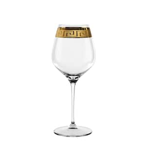 Vivid Set of 4 Stemmed Wine Glasses, 23oz