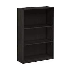 Simple Home 40.3 in. H Espresso 3-Tier Adjustable Shelf Bookcase