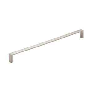 Metro 8-13/16 in. Center-to-Center Modern Satin Nickel Bar Cabinet Pull