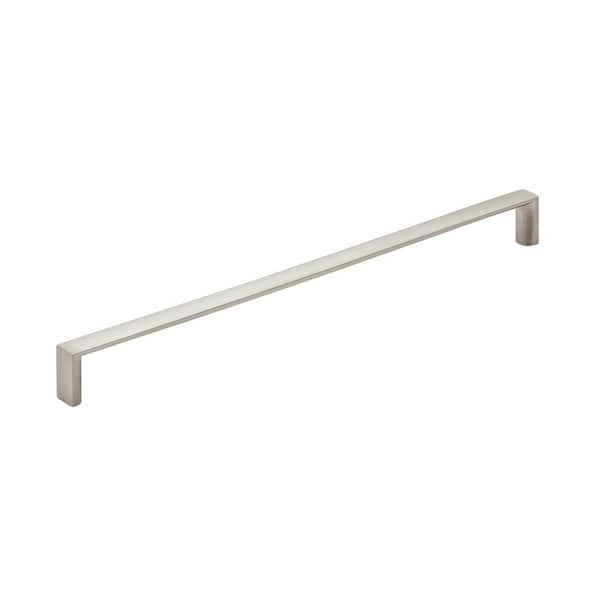 Amerock Metro 8-13/16 in. (224mm) Center-to-Center Modern Satin Nickel Bar Cabinet Pull
