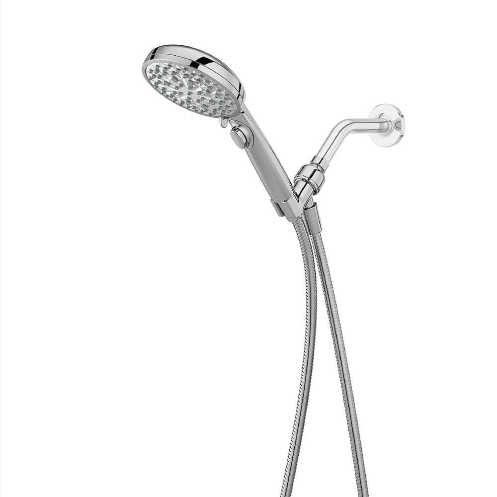 Pfister HydroFuse Handheld Shower Head With Hose - 6-Function, 1.75 GPM, Polished Chrome Finish
