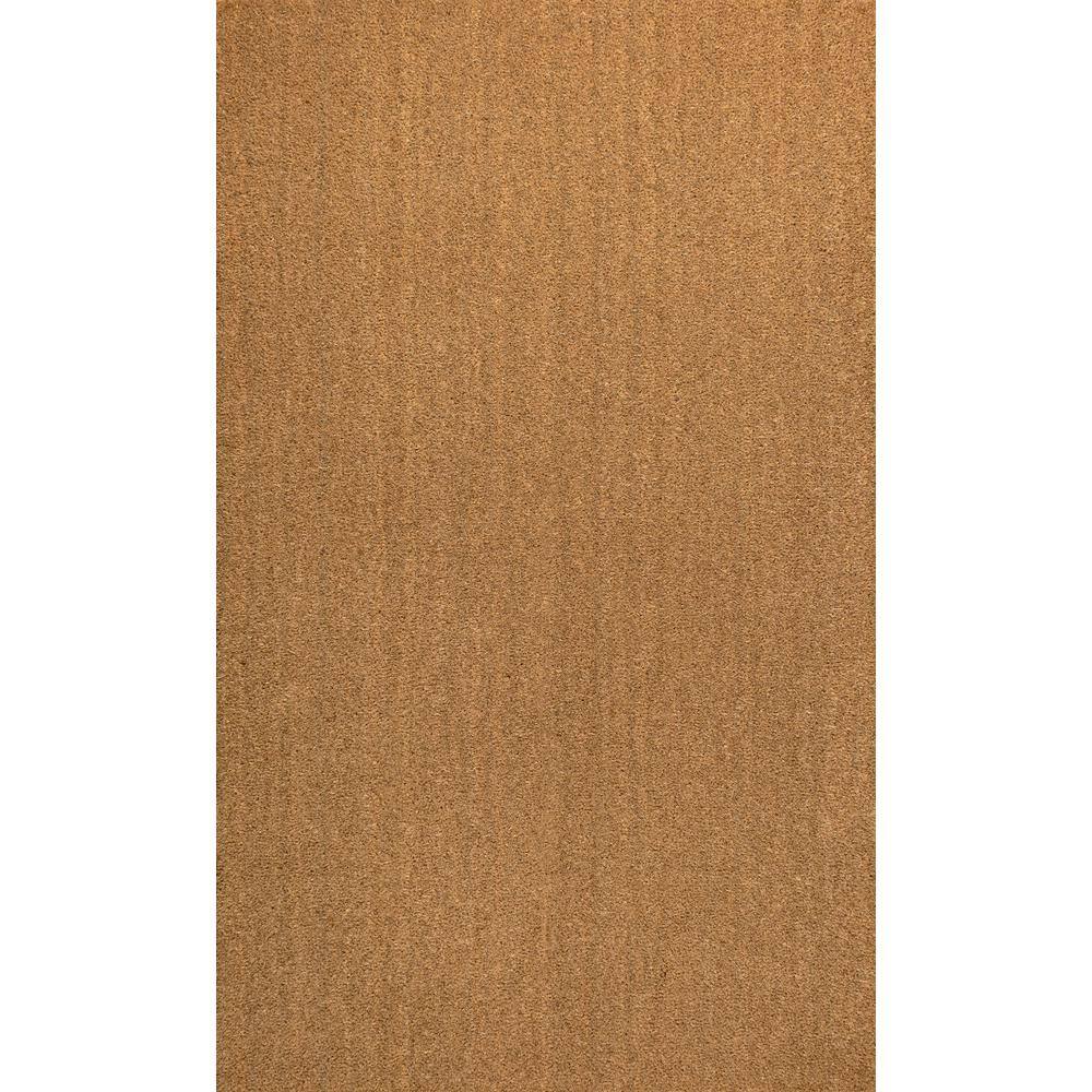 Peater Classic Casual Light Brown Coir Rectangular 2 ft. x 4 ft. Doormat