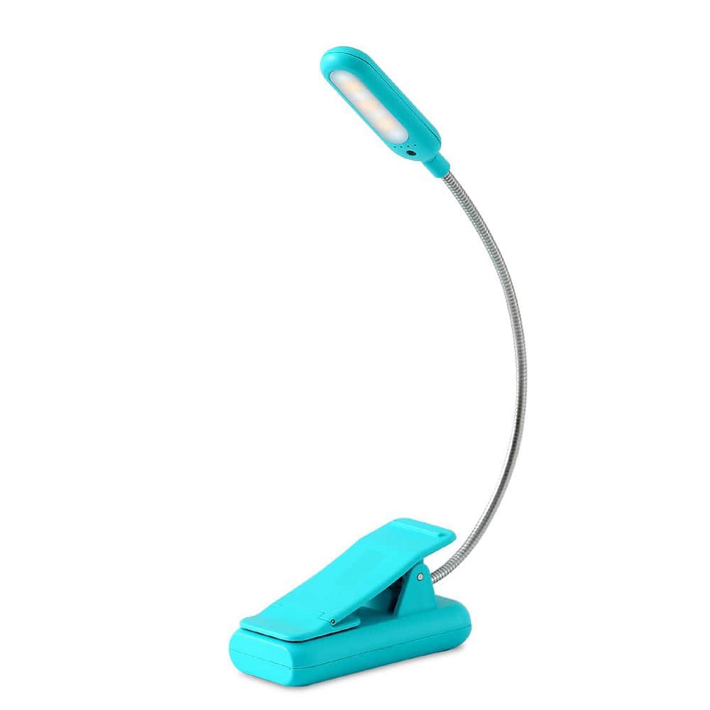 Classic Clip-On 3.7 Volt 50 Lumen Integrated LED Reading Clamp Work Light Battery Operated 3.94 in. Tool Only in Blue price history on PriceWatchPro