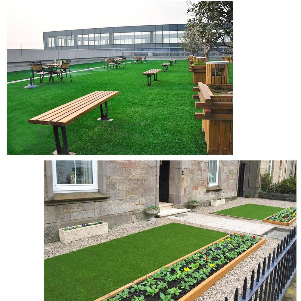 Lita 5ft x 5ft Green Artificial Grass Turf with Polyurethane Backing