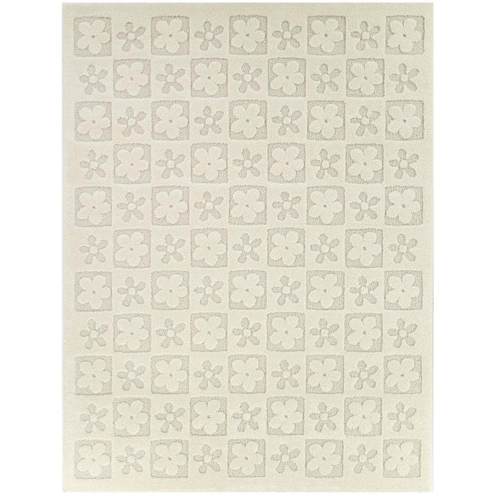 Alyson Cream 8 ft. x 10 ft. Floral Area Rug price history on PriceWatchPro