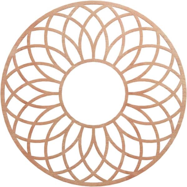 Ekena Millwork 0.25 in. x 40 in. x 40 in. Wood Medallion Moulding