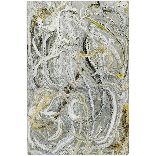 Dream Shag Premium Machine Washable Abstract ADS57 Cyclone 10 ft. x 14 ft. Area Rug