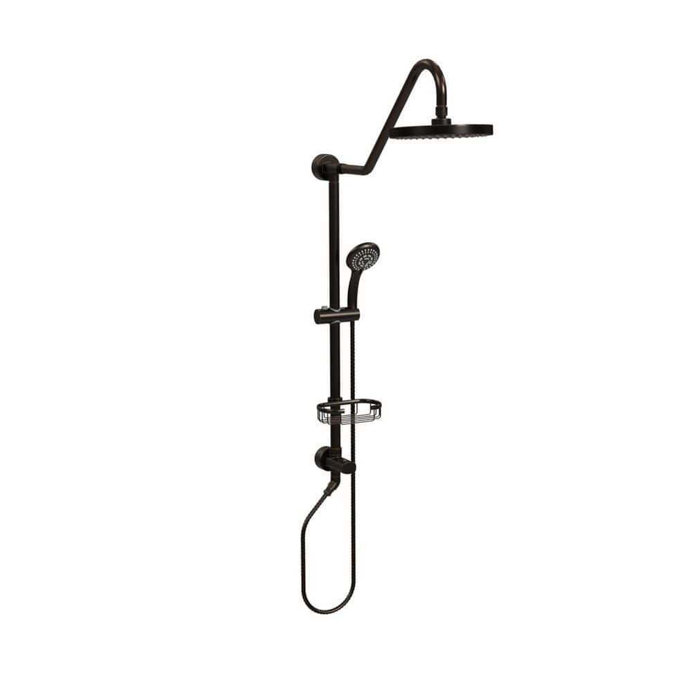 6-spray 8 in. Dual Shower Head and Handheld Shower Head with Low Flow in Oil-Rubbed Bronze 6-spray 8 in. Dual Shower Head and Handheld Shower Head with Low Flow in Oil-Rubbed Bronze