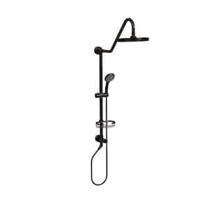 Kauai 5-Spray Settings 8 in. Wall Mount Dual Fixed and Handheld Shower Head 1.8 GPM in Oil Rubbed Bronze