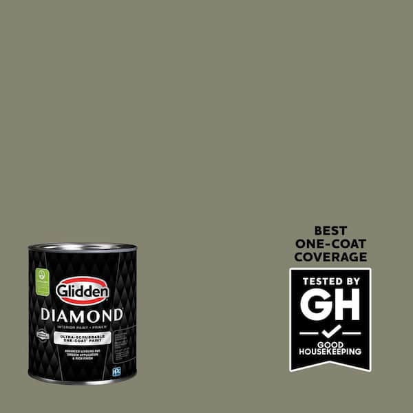 Glidden Diamond 1 qt. PPG1031-5 Seaweed Wrap Eggshell Interior Paint with Primer
