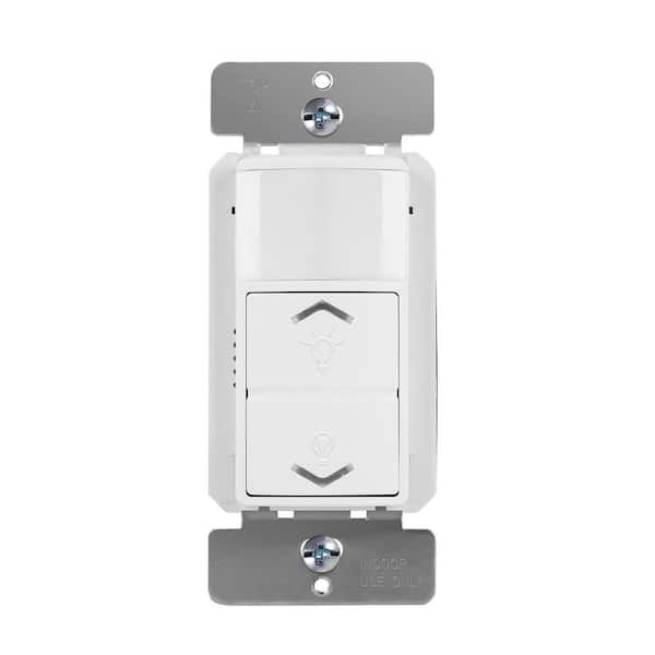 Enerlites 17001-F3-WWP3P 2.5 Amp 3-Speed Ceiling Fan Control and LED Dimmer Light Switch in White with Wall Plates (3-pack)