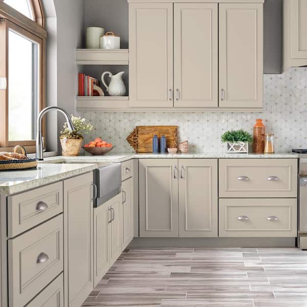 1 gal. #OR-W07 Spanish Sand Semi-Gloss Enamel Interior/Exterior Cabinet, Door & Trim Paint