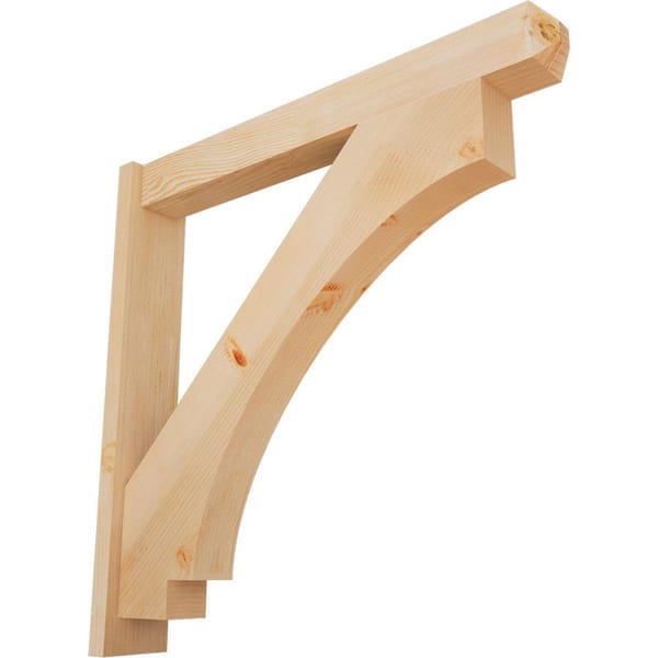 Ekena Millwork 6 in. x 36 in. x 36 in. Imperial Craftsman Smooth Douglas Fir Outlooker