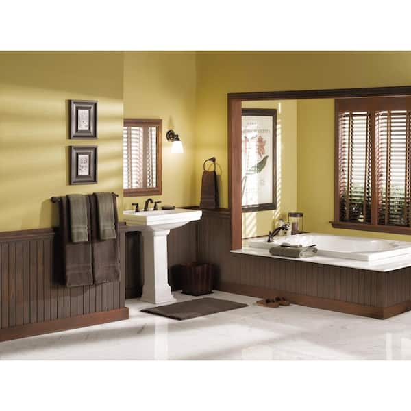 Brantford 2-Handle Deck-Mount Roman Tub Faucet with Handshower in Brushed Nickel (Valve Included)