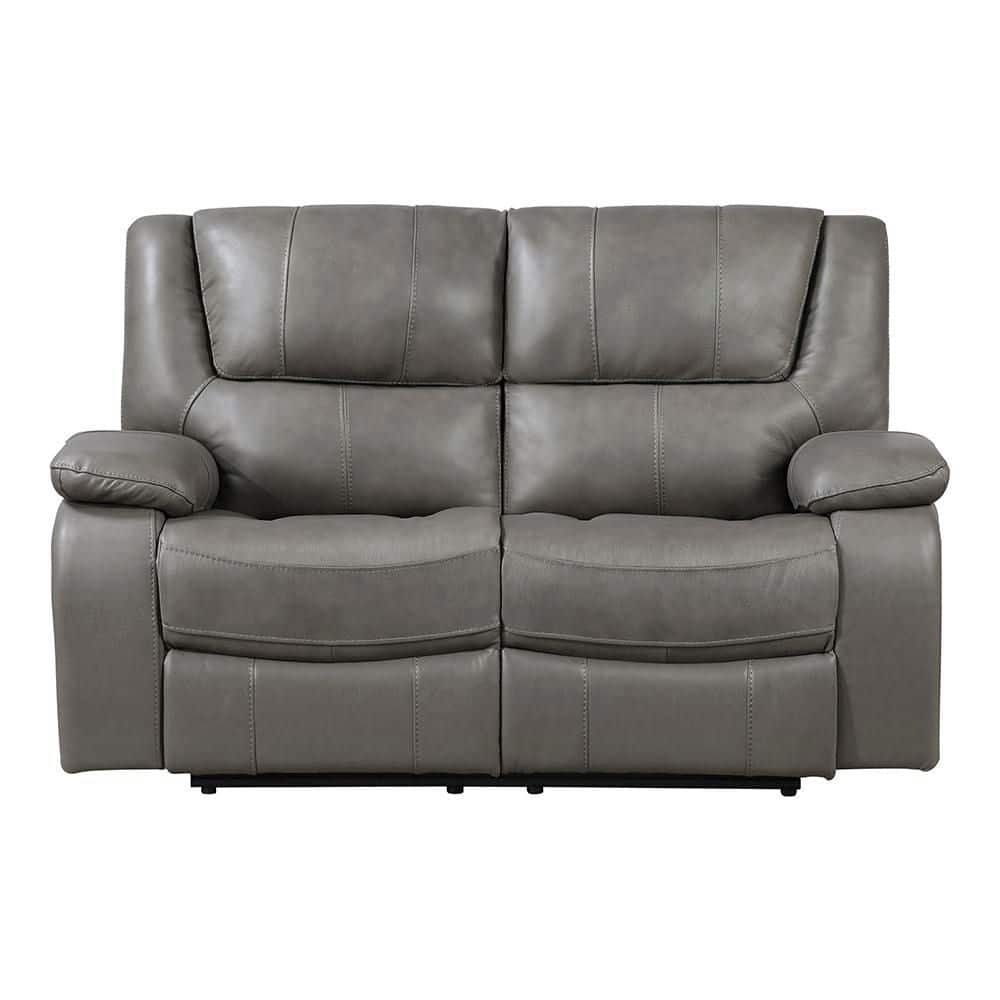 Lazzara Dimitri 64 in Top Grain Leather Manual Double Reclining 2