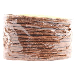 0.3 in. x 9 in. Coconut Fibers Mulch Tree Ring Protector Mat (15-Pack)