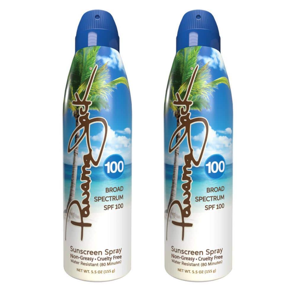 5.5 oz. Continuous Spray Sunscreen SPF 100-Moisturizer (2 Pack)