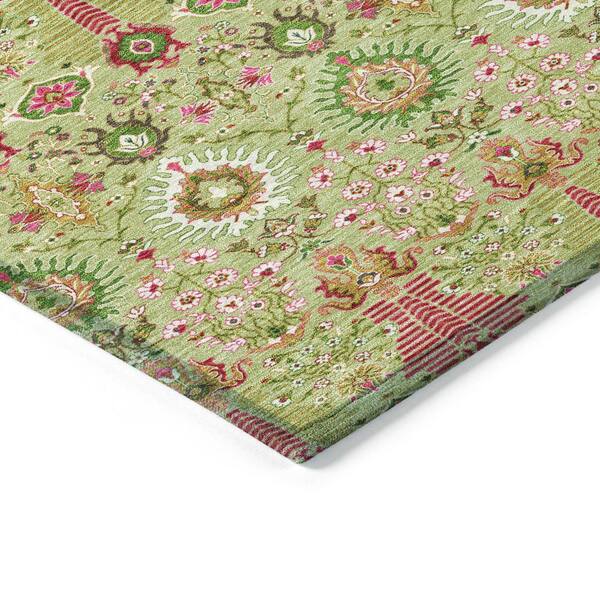 Chantille Machine Washable Indoor/Outdoor Abstract ACN2251 Aloe 3 ft. x 5 ft. Area Rug