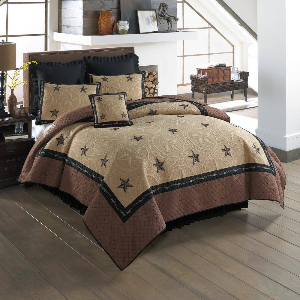 Machine Washable Ana Mocha Contemporary Quilt with Textured Pattern Donna Sharp Full//Queen Quilt Fits Queen Size and Full Size Beds