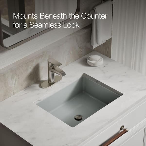 KOHLER Cursiva 19.8 in. x 15.63 in. Undermount Bathroom Sink in
