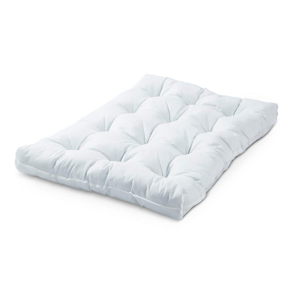 Large Blue Steel Orthopedic Dog Bed with Sherpa Panel