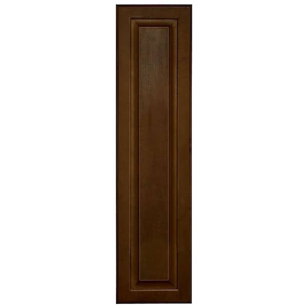 Hampton 10 in. W x 39.75 in. H Wall Cabinet Decorative End Panel in Cognac