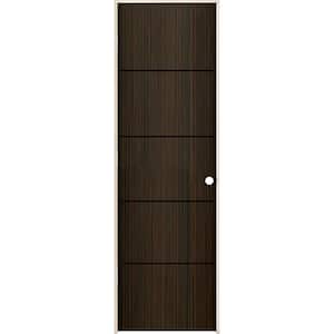 24 in. x 80 in. Right-Hand Solid Core Black Cherry Composite Single Prehung Interior Door