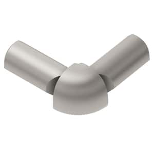 Rondec Satin Nickel Anodized Aluminum 3/8 in. x 1 in. Metal 90° Double-Leg Outside Corner