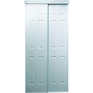 48 in. x 80 in. 106 Series White Composite Interior Sliding Door