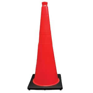 36 in. Orange Traffic Cone with Black Base 10 lbs.