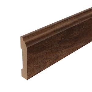 Bralton 0.62 in. T x 3.3 in. W x 94.5 in. L Textured Wood Look Laminate Moulding/Trim Base Molding